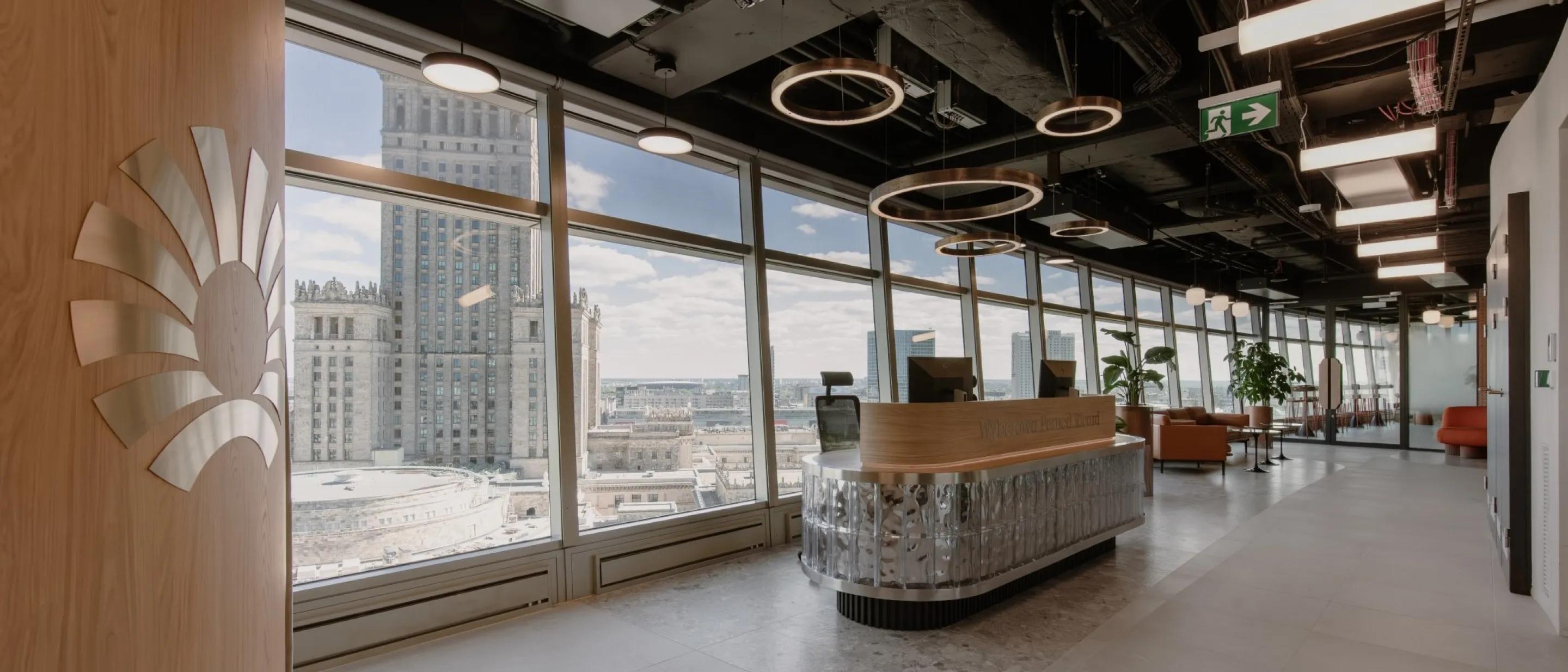 recepcja w biurze w Warszawie